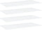 vidaXL - Wandschappen - 4 - st - 100x50x1,5 - cm - bewerkt - hout - wit