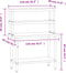 vidaXL - Keukenwerktafel - met - bovenschap - 110x55x150 - cm - roestvrij - staal