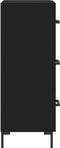 vidaXL - Dressoir - 34,5x34x90 - cm - bewerkt - hout - zwart