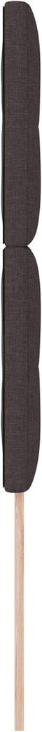 vidaXL - Hoofdbord - Knopen - Tufted - Donkerbruin - 80 - cm - Stof