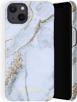 Selencia Hoesje Geschikt voor iPhone 13 Hoesje - Selencia Maya Fashion Backcover - grijs