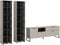 Furnilux Noida - Woonkamercombinatie - Praktische indeling - Zwart - 41x305x192cm