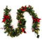 Coast Kerstslinger - 270 cm - Warmwit verlichting - Groen Rood