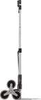 Juskys Inklapbare Trappensteekwagen - Max. 80 kg - Ergonomische handgreep - Zilver/zwart