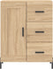 vidaXL - Dressoir - 69,5x34x90 - cm - bewerkt - hout - sonoma - eikenkleurig