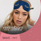 SMUG 3D Slaapmasker met Opbergzakje - 100% Verduisterend - Ergonomisch Oogmasker - Wink Print, Blauw