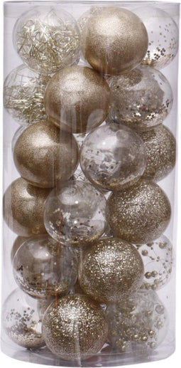 Deluxe Kerstballenset - 50 stuks - Ø 6 cm - Goud - Luxe Kerstdecoratie (50 stuks)