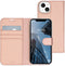 Accezz iPhone 14 Plus - Wallet Softcase Bookcase - 3 pashouders - Rosé Goud