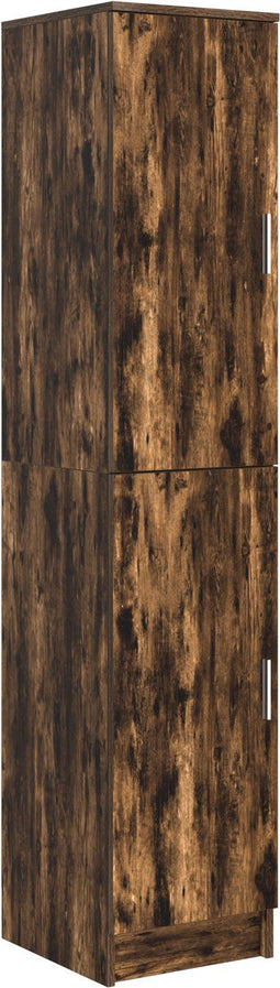 vidaXL - Hoge - Kast - in - Rook - Eik - 35x39x168 - cm - Geengineerd - Hout