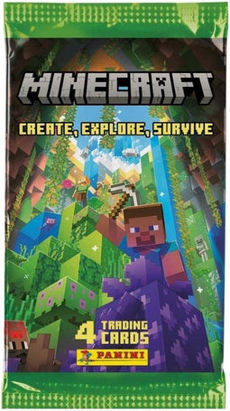 Panini Minecraft - Trading Cards - 200+ kaarten - Booster met 4 kaarten (3-pack)