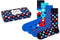 Happy Socks - Gift Box - 4 paar unisex sokken - Navy