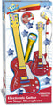 Bontempi Spa Rock Gitaar - Speelgoedinstrument - Met staande microfoon - Rood