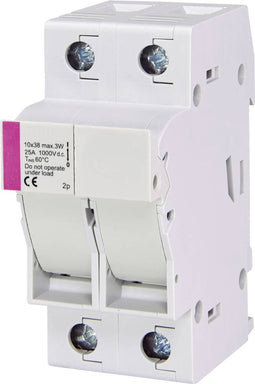 ETI 002540203 EFH 10 DC 2p Zekeringhouder Geschikt voor Buiszekering 10.3 x 38 mm 25 A 1000 V 1 stuk(s)
