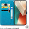 imoshion Hoesje Geschikt voor Xiaomi Redmi Note 13 (5G) Hoesje Met Pasjeshouder - imoshion Mandala Bookcase - Turquoise