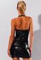 Wetlook minijurkje met diep decolleté Guilty Pleasure - - L