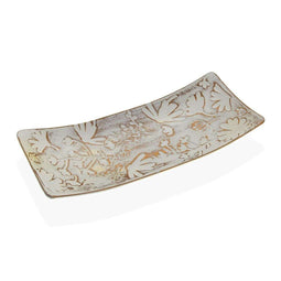 Middenstuk Versa Bruin Blommor 16 x 4,5 x 38,5 cm