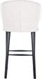 Richmond Barstoel Indigo - White Bouclé