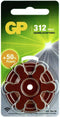 GP ZA312 - Hoorapparaatbatterij - Lange levensduur - Bruin