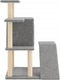 vidaXL - Kattenmeubel - met - sisal - krabpalen - 97 - cm - lichtgrijs