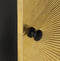 vidaXL - Nachtkastje - met - messing - voorkant - 40x30x50 - cm - massief - mangohout
