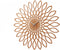 Wall clock Sunflower MDF wood finish