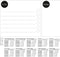 Sigel bureauonderlegger - 42x29,7cm - wit - week planner - 30 vel - kalender 2023/2024 - SI-HO506