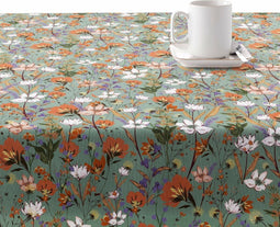 Vlekbestendig tafelkleed Muaré 0119-16 100 x 140 cm Blommor