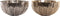 Middenstuk DKD Home Decor 27 x 27 x 13 cm Zilverkleurig Gouden Modern (2 Stuks)