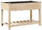 vidaXL - Tuinbak - met - Rek - 115x59x76 - cm - Massief - Houten - Vuurhout