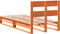 vidaXL - Bedframe - zonder - matras - massief - grenenhout - wasbruin - 90x190 - cm