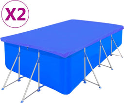 vidaXL - Zwembadhoezen - 2 - st - rechthoekig - 90 - g/m² - 540x270 - cm - PE
