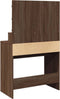 vidaXL - Kaptafel - met - LED - 80x41x134,5 - cm - bruin - eikenkleurig