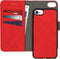 iMoshion Hoesje Geschikt voor iPhone SE (2022) / SE (2020) / 8 / 7 Hoesje Met Pasjeshouder - iMoshion Uitneembare 2-in-1 Luxe Bookcase - Rood