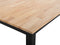 Eettafel HOUSTON Bruin/zwart 120 cm 75 cm Hout