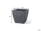 ORICOS - Plantenbak - Grijs - 53 cm - Klei-vezelmengsel