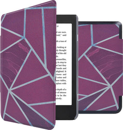 imoshion E-reader Hoesje - Geschikt voor Kobo Nia - Design Sleepcover Bookcase - Bordeaux Graphic
