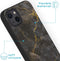 iPhone 13 Hoesje Siliconen - iMoshion Design hoesje - Zwart / Black Marble