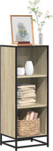 vidaXL - Boekenkast - 40x35x107,5 - cm - bewerkt - hout - sonoma - eikenkleurig