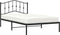 vidaXL - Bedframe - met - hoofdbord - metaal - zwart - 107x203 - cm