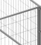 vidaXL - Hondenkennel - 100 - m² - staal - zilverkleurig