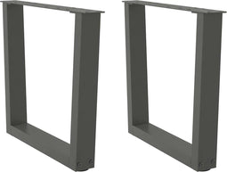 vidaXL - Eettafelpoten - 2 - st - V-vormig - 60x(42-43,3) - cm - staal - antraciet