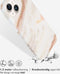 Selencia iPhone 14 - Backcover - 100% gerecycled - Wit Marmer