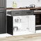 vidaXL - Keuken - onderkast - Lucca - bewerkt - hout - zwart