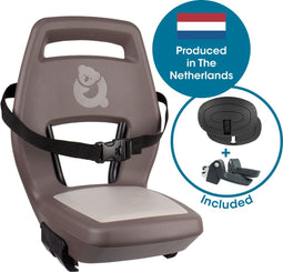 Qibbel Junior 6+ - Fietsstoeltje Achter - Quick Connect - Bruin