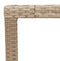 Tuintafel 190x90x75 cm poly rattan en acaciahout beige