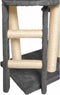Purlov Kattenboom 138 cm Grijs - Veilig en Stimulerend Kattenparadijs
