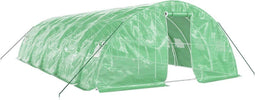 vidaXL - Tuinkas - met - stalen - frame - 50 - m² - 10x5x2,3 - m - groen