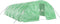vidaXL - Tuinkas - met - stalen - frame - 50 - m² - 10x5x2,3 - m - groen