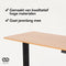 Infinity Goods Zit Sta Bureau - Elektrisch Verstelbaar - 120 x 60 CM - Bruin