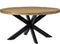 D - Livingfurn - Ronde Eetkamertafel - Mangohout - 120 cm - Bruin
